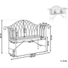 Beliani Sodo suoliukas MILAZZO 130 cm, metalinis, baltas