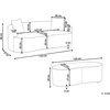 Beliani Sofa AMAL su pufu, pilka