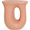 Beliani Šoninis staliukas IDRO 42 cm 28 cm oranžinis