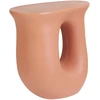 Beliani Šoninis staliukas IDRO 42 cm 28 cm oranžinis