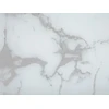 Beliani Šoninis staliukas MERIDIAN grūdintas stiklas marmuras / auksinis