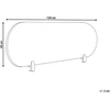 Beliani Stalo pertvara SPARKY 120 x 40 cm šviesiai pilka