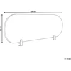 Beliani Stalo pertvara SPARKY 120 x 40 cm tamsiai pilka