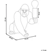 Beliani Stalo šviestuvas Goryl HARAMBE auksinis