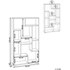 Beliani Stovas ALMA 122 cm baltas