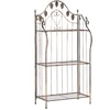 Beliani Stovas VISANO metalinis 123 cm 59 cm juodas