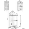Beliani Stovas VISANO metalinis 123 cm 59 cm juodas