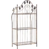 Beliani Stovas VISANO metalinis 123 cm 59 cm juodas