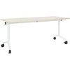 Beliani Sudedamas rašomasis stalas CAVI, šviesiai rudas, 180 cm x 60 cm, su ratukais