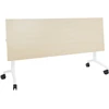 Beliani Sudedamas rašomasis stalas CAVI, šviesiai rudas, 180 cm x 60 cm, su ratukais