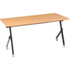 Beliani Sulankstomas rašomasis stalas BENDI, rudas, 160 cm x 60 cm