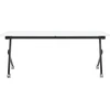 Beliani Sulankstomas rašomasis stalas BENDI 180 cm x 60 cm, baltas, su ratukais