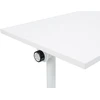 Beliani Sulankstomas rašomasis stalas CAVI, baltas, 120 cm x 60 cm, su ratukais