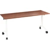 Beliani Sulankstomas rašomasis stalas CAVI, tamsiai rudas, 160 cm x 60 cm