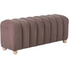 Beliani Tapetuotas suoliukas IDYLLWILD Boucle rudas