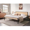 Beliani Technorattano lova AVANTON 180 x 200 cm juoda