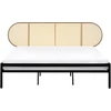 Beliani Technorattano lova BOULIN 180 x 200 cm Juoda
