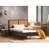 Beliani Technorattano lova MONPAZIER 120 x 200 cm juoda