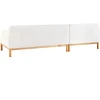 Beliani Trijų vietų kampinė sofa SOSJO, boucle audinys, balta, dešininė