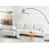 Beliani Trijų vietų kampinė sofa VARDE, balta (kreminė), dešininė
