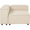 Beliani Trijų vietų modulinė sofa ARDAL smėlio spalvos