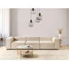 Beliani Trijų vietų modulinė sofa ARDAL smėlio spalvos