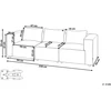 Beliani Trijų vietų modulinė sofa AXEBO, smėlio spalvos „boucle“ audinys