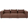 Beliani Trijų vietų modulinė sofa AXEBO, ruda boucle