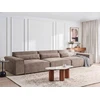 Beliani Trijų vietų modulinė sofa HELLNAR, šviesiai ruda