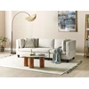 Beliani Trijų vietų modulinė sofa UNSTAD šviesiai smėlio spalvos