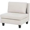 Beliani Trijų vietų modulinė sofa UNSTAD šviesiai smėlio spalvos