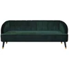 Beliani Trijų vietų sofa ALSVAG, smaragdo spalvos veliūras