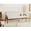 Beliani Trijų vietų sofa ESRUM, tamsiai ruda/smėlio spalvos