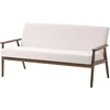Beliani Trijų vietų sofa ESRUM, tamsiai ruda/smėlio spalvos