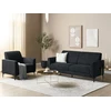 Beliani Trijų vietų sofa FENES, juoda
