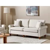 Beliani Trijų vietų sofa GINNERUP, šviesiai smėlinė