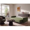 Beliani Trijų vietų sofa-lova HEMING, žalia
