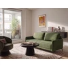Beliani Trijų vietų sofa-lova HEMING, žalia