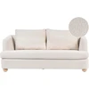 Beliani Trijų vietų sofa RATTVIK Boucle, balta