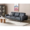 Beliani Trijų vietų sofa SOVIK, eko oda, juoda