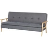Beliani Trijų vietų sofa TJORN, pilka