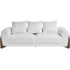 Beliani Trijų vietų sofa VINLIDEN Boucle, balta ir ruda