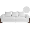 Beliani Trijų vietų sofa VINLIDEN Boucle, balta ir ruda