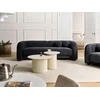 Beliani Trisvietė sofa LEIREN, šenilas, juoda