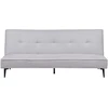 Beliani Trivietė išskleidžiama sofa ESSVIK šviesiai pilka