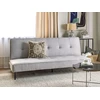 Beliani Trivietė išskleidžiama sofa ESSVIK šviesiai pilka