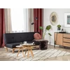 Beliani Trivietė išskleidžiama sofa FROYA, juoda