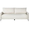 Beliani Trivietė išskleidžiama sofa HEMING, boucle audinys, dramblio kaulo balta