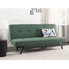 Beliani Trivietė išskleidžiama sofa LEEDS, žalia