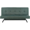 Beliani Trivietė išskleidžiama sofa LEEDS, žalia